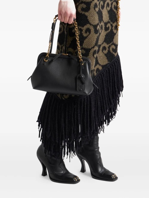 ETRO chain-trimmed leather shoulder bag - Black - zdjęcie produktu nr 2