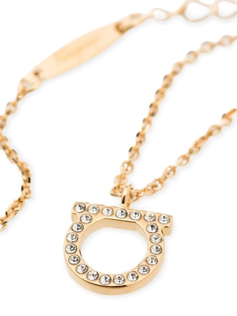 Ferragamo Gancini crystals necklace - Metallic - zdjęcie produktu nr 2