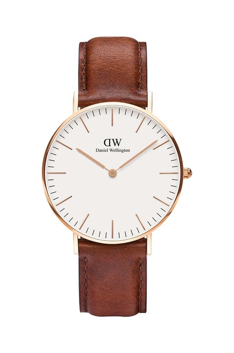 Daniel Wellington zegarek Classic 36 St Mawes kolor brązowy - zdjęcie produktu nr 1