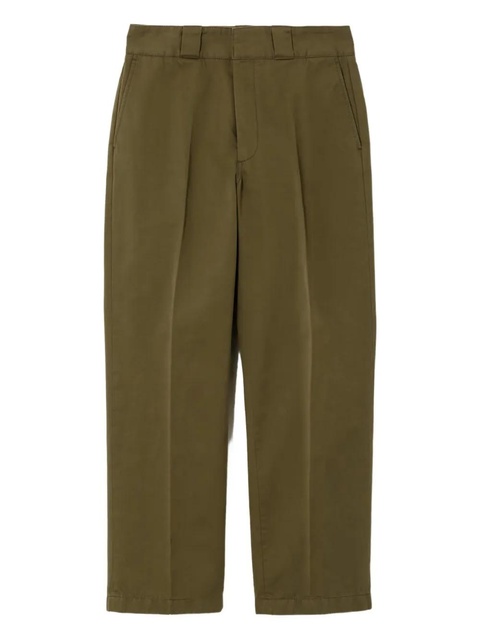 RE/DONE pressed-crease trousers - Green - zdjęcie produktu nr 1