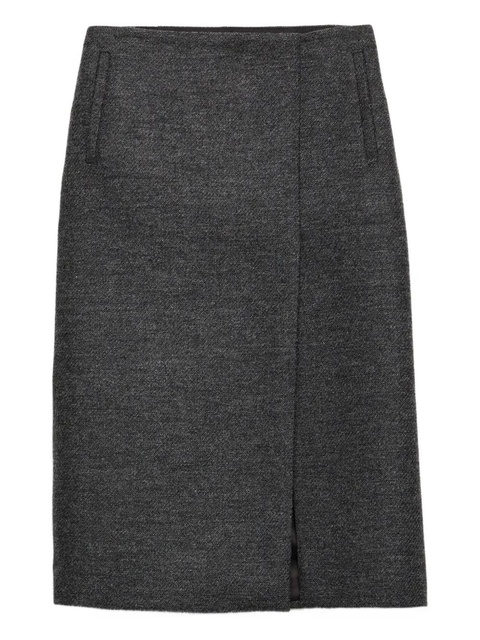 Prada front-slit skirt - Grey - zdjęcie produktu nr 1