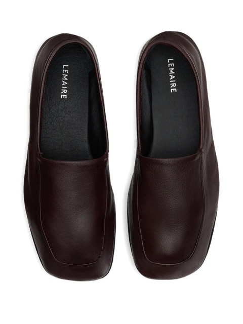 LEMAIRE square-toe slippers - Brown - zdjęcie produktu nr 2