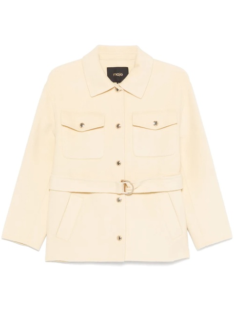 Maje belted jacket - Yellow - zdjęcie produktu nr 1