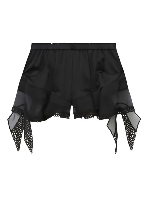 ISABEL MARANT Ildana lace-trimmed shorts - Black - zdjęcie produktu nr 1