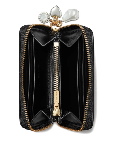 Tory Burch quilted charm zip wallet - Black - zdjęcie produktu nr 2