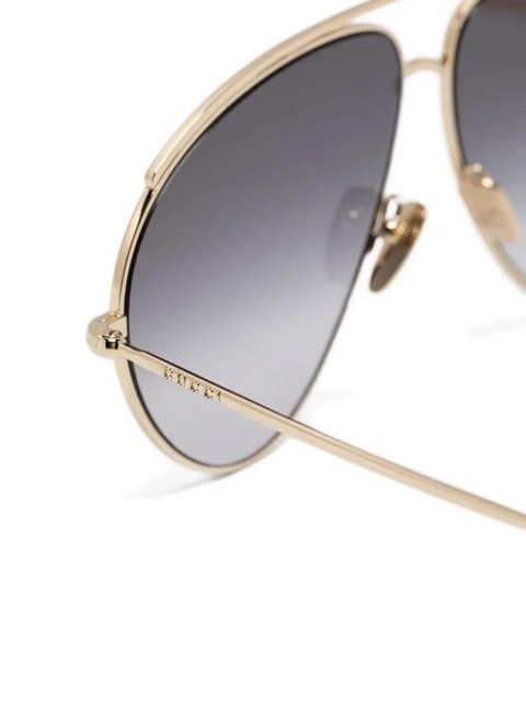 Gucci Eyewear pilot-frame sunglasses - Gold - zdjęcie produktu nr 2