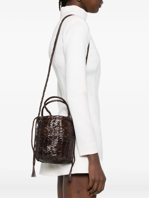 DRAGON DIFFUSION leather bucket bag - Brown - zdjęcie produktu nr 2