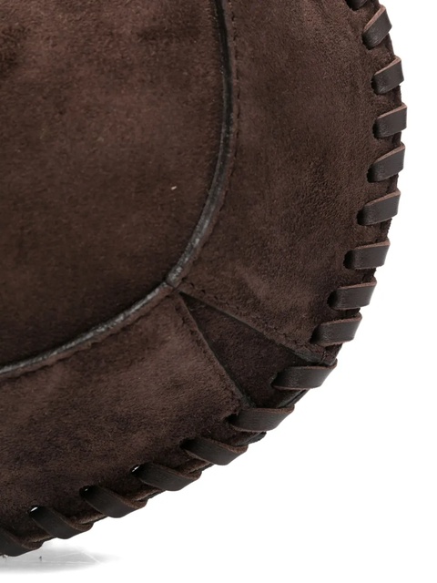 ISABEL MARANT Oskan topstitch suede shoulder bag - Brown - zdjęcie produktu nr 2