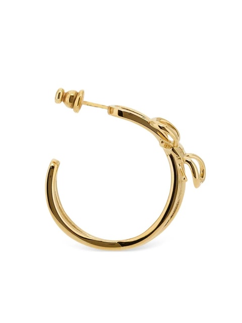 Ferragamo bow-detail hoop earrings - Gold - zdjęcie produktu nr 1