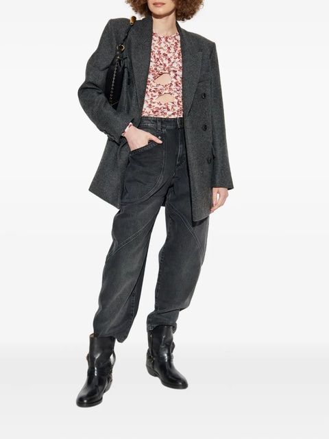ISABEL MARANT Catarina panelled jeans - Black - zdjęcie produktu nr 1