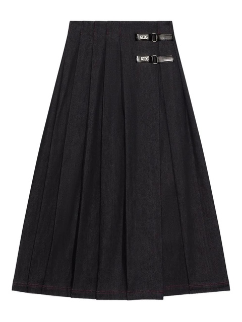 GCDS Buckle pleated skirt - Black - zdjęcie produktu nr 1