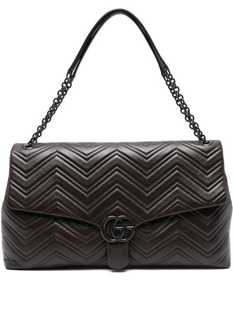 Gucci maxi GG Marmont shoulder bag - Brown - zdjęcie produktu nr 2