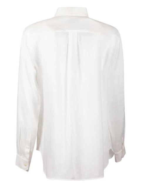 Weekend Max Mara cuffs logo shirt - White - zdjęcie produktu nr 2
