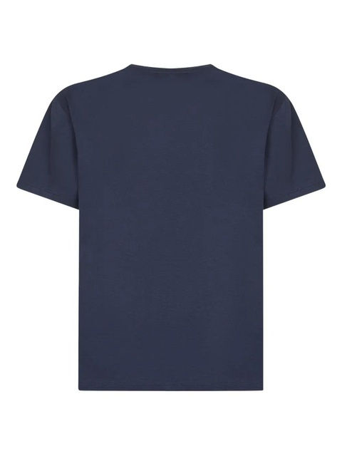Weekend Max Mara butterfly-embroidered crew-neck T-shirt - Blue - zdjęcie produktu nr 2