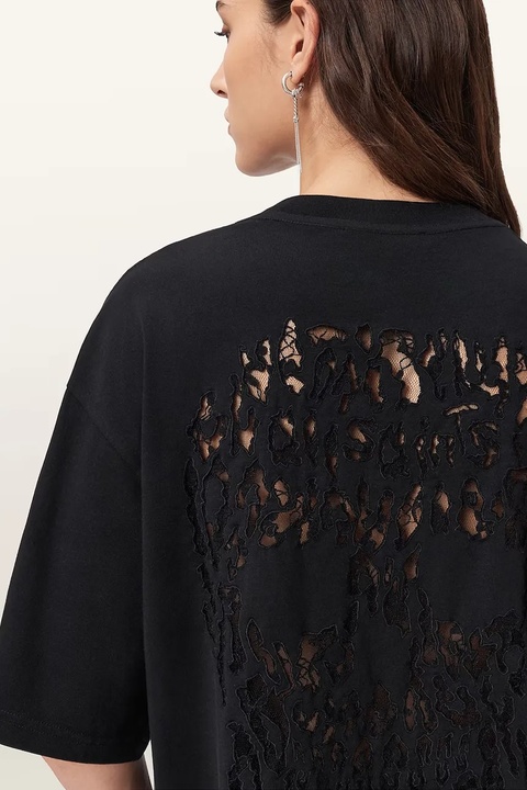 AllSaints t-shirt bawełniany CRANEO damski kolor czarny W065JD - zdjęcie produktu nr 2