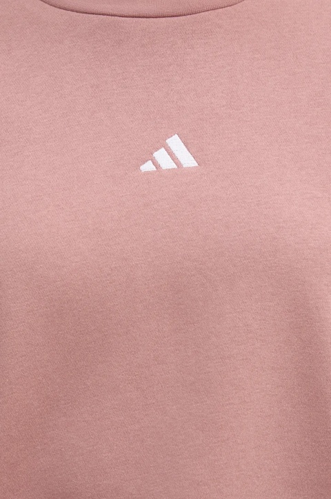 adidas bluza Essentials damska kolor różowy gładka JI6065 - zdjęcie produktu nr 2