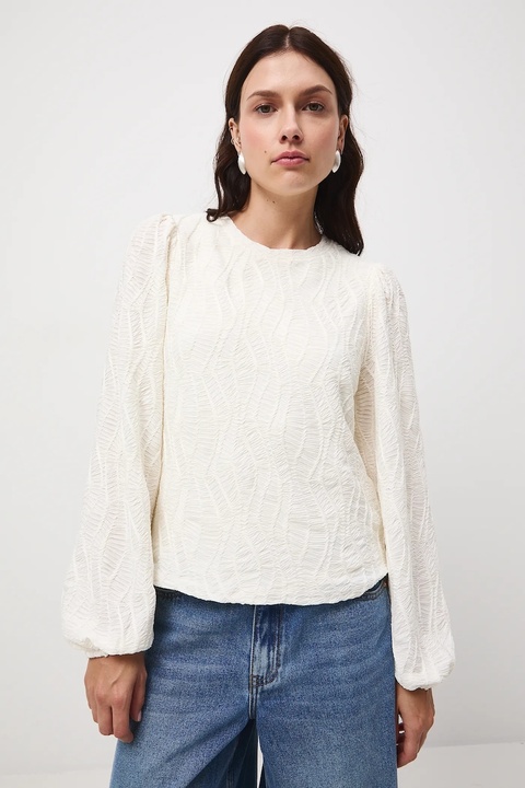 Medicine longsleeve damski kolor beżowy - zdjęcie produktu nr 1