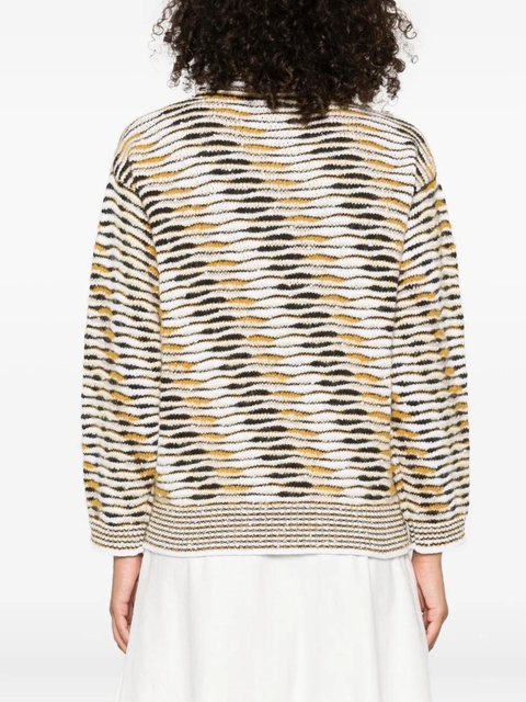 Missoni high-neck flame-pattern sweater - Yellow - zdjęcie produktu nr 2