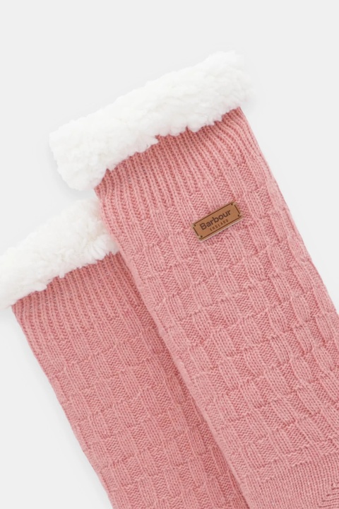 Barbour skarpetki z domieszką wełny kolor różowy LAC0297 - zdjęcie produktu nr 2