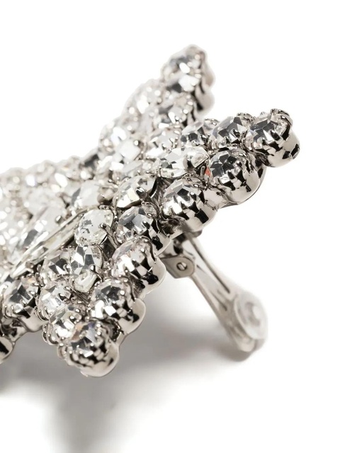 Alessandra Rich crystal star clip-on earrings - Silver - zdjęcie produktu nr 2