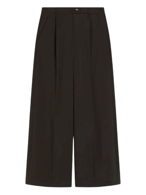 Sportmax button wool trousers - Brown - zdjęcie produktu nr 2