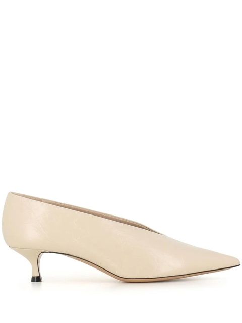 Le Monde Beryl Babouche 40mm leather pumps - Neutrals - zdjęcie produktu nr 1