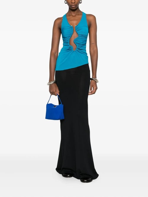 Christopher Esber cut-out ruched top - Blue - zdjęcie produktu nr 1
