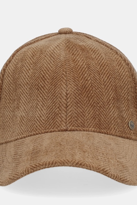 United Colors of Benetton czapka z daszkiem kolor brązowy 60OZDA01C - zdjęcie produktu nr 2