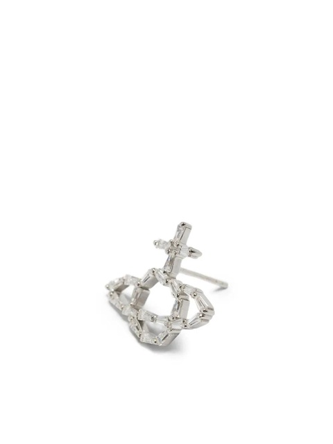 Vivienne Westwood Orb-logo earrings - Silver - zdjęcie produktu nr 1