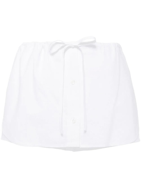 Alexander Wang crystal-embellished cotton skort - White - zdjęcie produktu nr 1