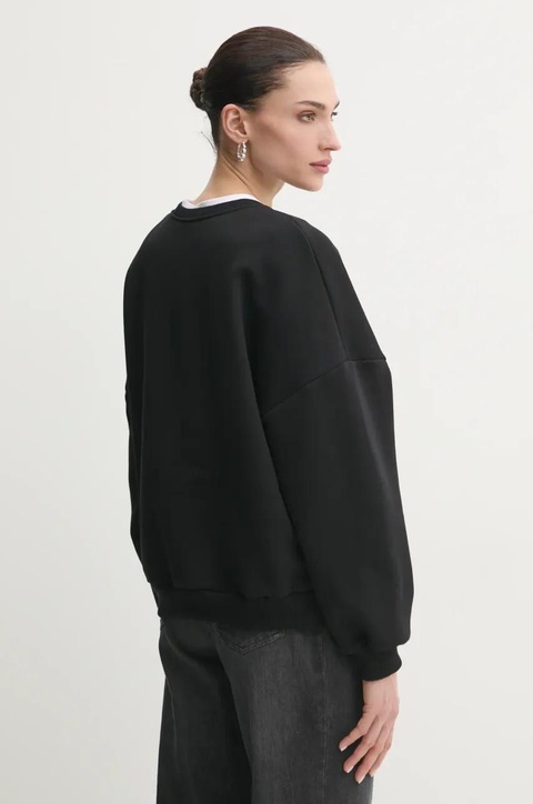 La Mania bluza damska kolor czarny z aplikacją LOVELY - zdjęcie produktu nr 2