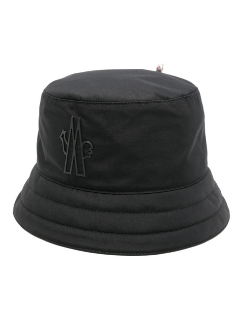 Moncler Grenoble logo-appliqué bucket hat - Black - zdjęcie produktu nr 1