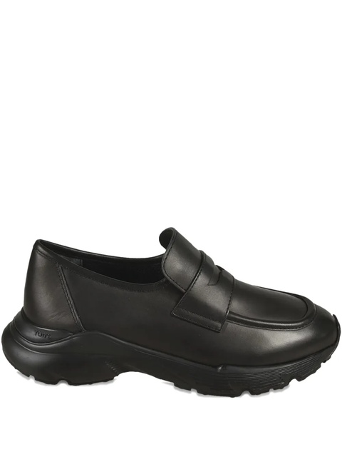 Tod's Sporty penny-strap leather loafers - Black - zdjęcie produktu nr 1