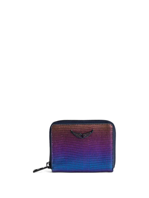 Zadig&Voltaire mini ZV iridescent-effect wallet - Pink - zdjęcie produktu nr 1