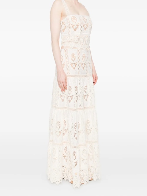 Johanna Ortiz lace tiered maxi skirt - Neutrals - zdjęcie produktu nr 2