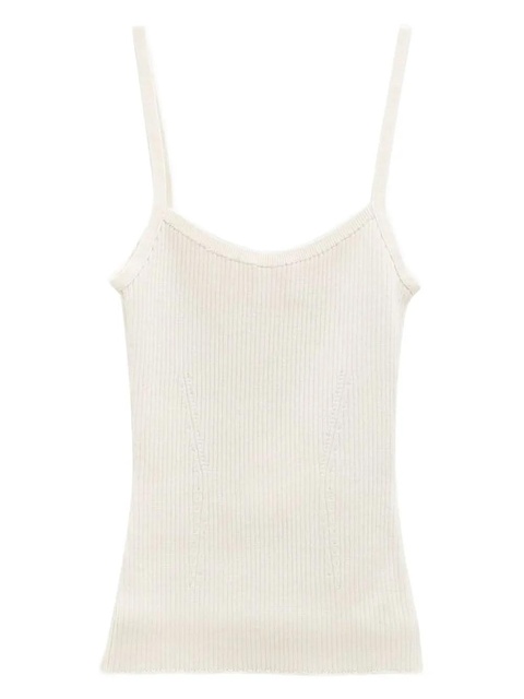 Chloé fine-ribbed tank top - White - zdjęcie produktu nr 1