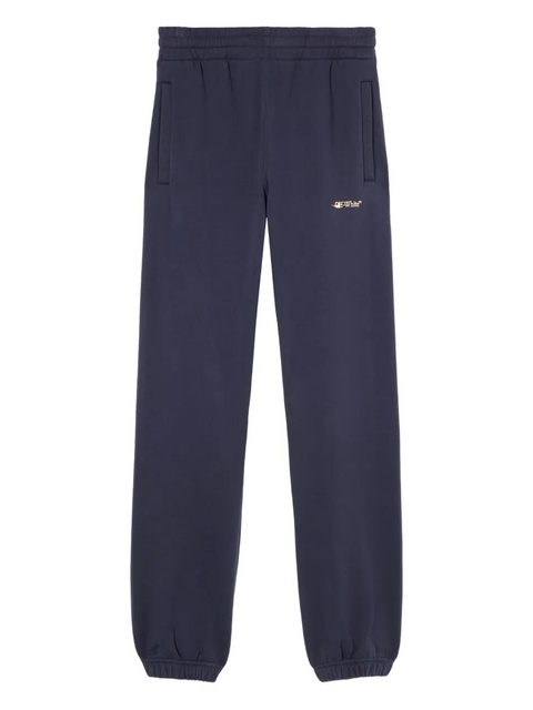 Off-White Ink logo-print track pants - Blue - zdjęcie produktu nr 1