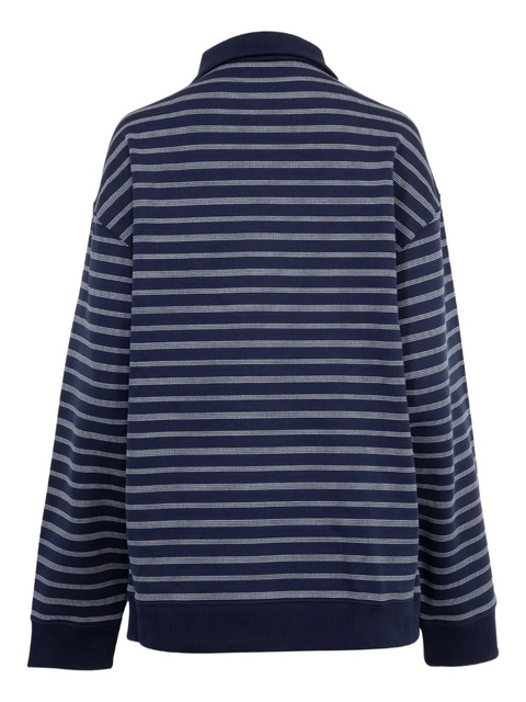 Miu Miu striped polo-neck sweatshirt - Blue - zdjęcie produktu nr 2