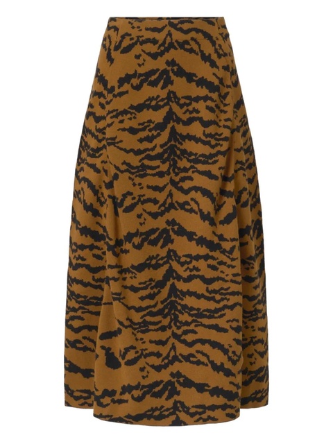 Essentiel Antwerp tiger-print skirt - Brown - zdjęcie produktu nr 2