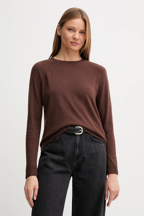 United Colors of Benetton sweter z domieszką wełny damski kolor szary 1035D1P17 - zdjęcie produktu nr 1