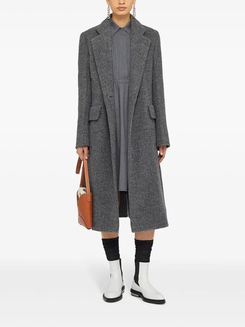 Jil Sander notched-lapel tailored coat - Grey - zdjęcie produktu nr 2