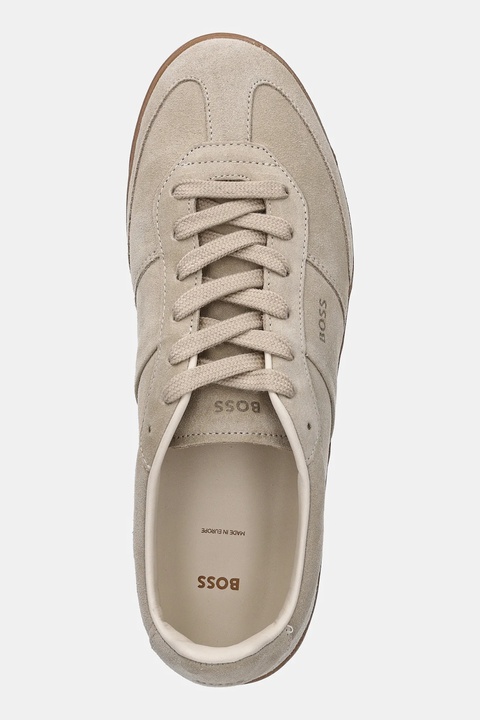 BOSS sneakersy zamszowe Brenta damskie kolor beżowy 50536645 - zdjęcie produktu nr 2