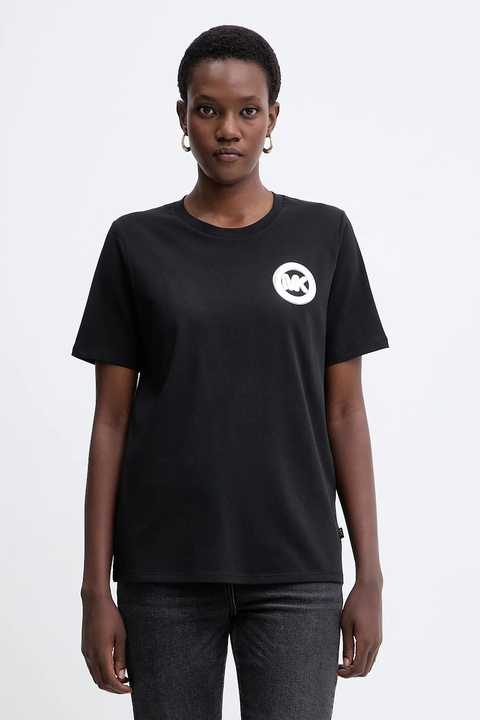 MICHAEL Michael Kors t-shirt bawełniany damski kolor czarny MF551WP97J - zdjęcie produktu nr 1