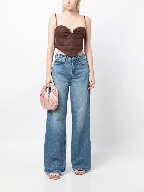 Reformation Cary high-rise wide-leg jeans - Blue - zdjęcie produktu nr 1