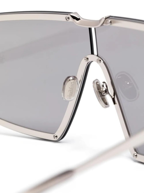 Max Mara Eyewear oversize-frame sunglasses - Silver - zdjęcie produktu nr 2