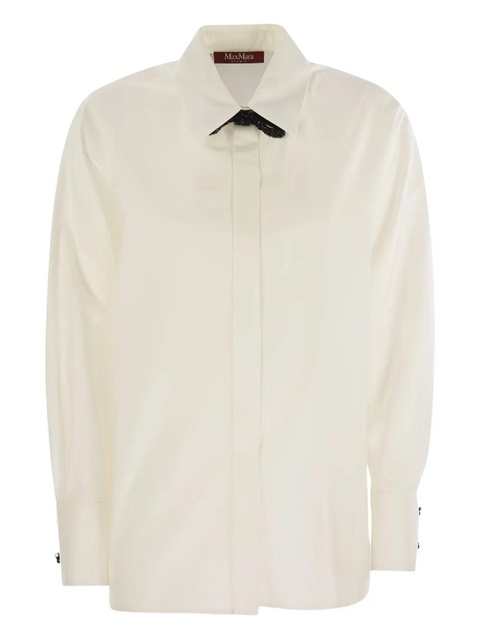 Max Mara bow-embellishment shirt - White - zdjęcie produktu nr 1