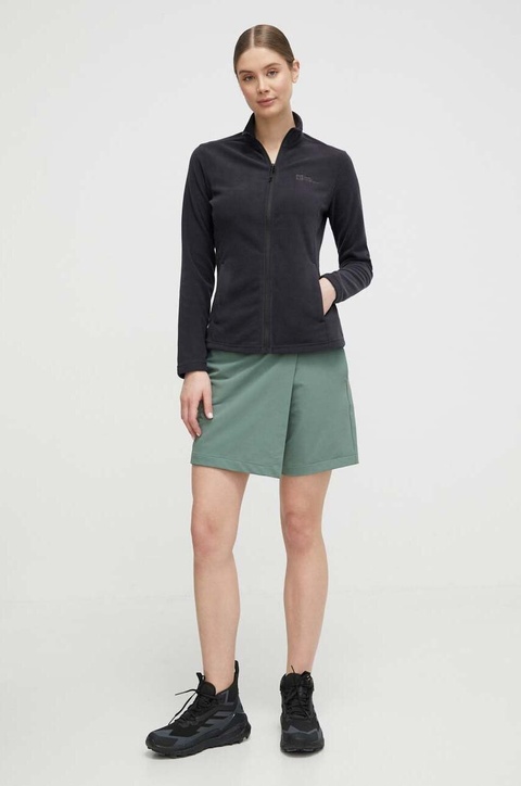 Jack Wolfskin bluza sportowa Taunus kolor czarny gładka 1711391 - zdjęcie produktu nr 2