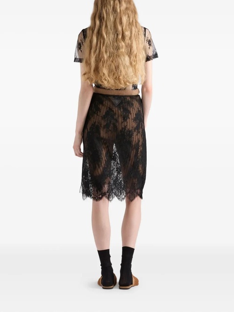 Prada scalloped pleated mini skirt - Black - zdjęcie produktu nr 2
