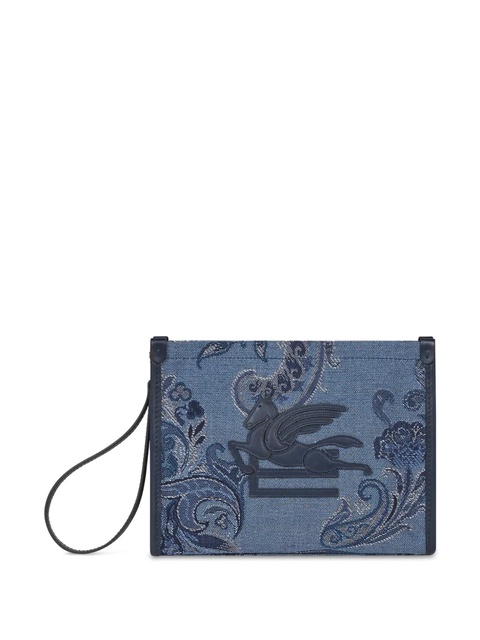 ETRO medium paisley-jacquard mini bag - Blue - zdjęcie produktu nr 1