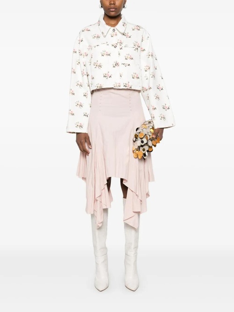 Blumarine floral-print jacket - White - zdjęcie produktu nr 2